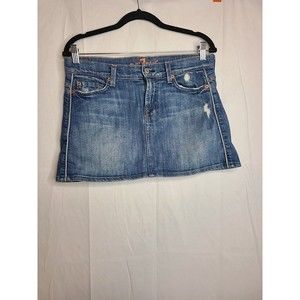 7 For All Mankind Denim Skirt